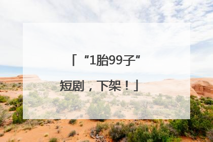 “1胎99子”短剧，下架！